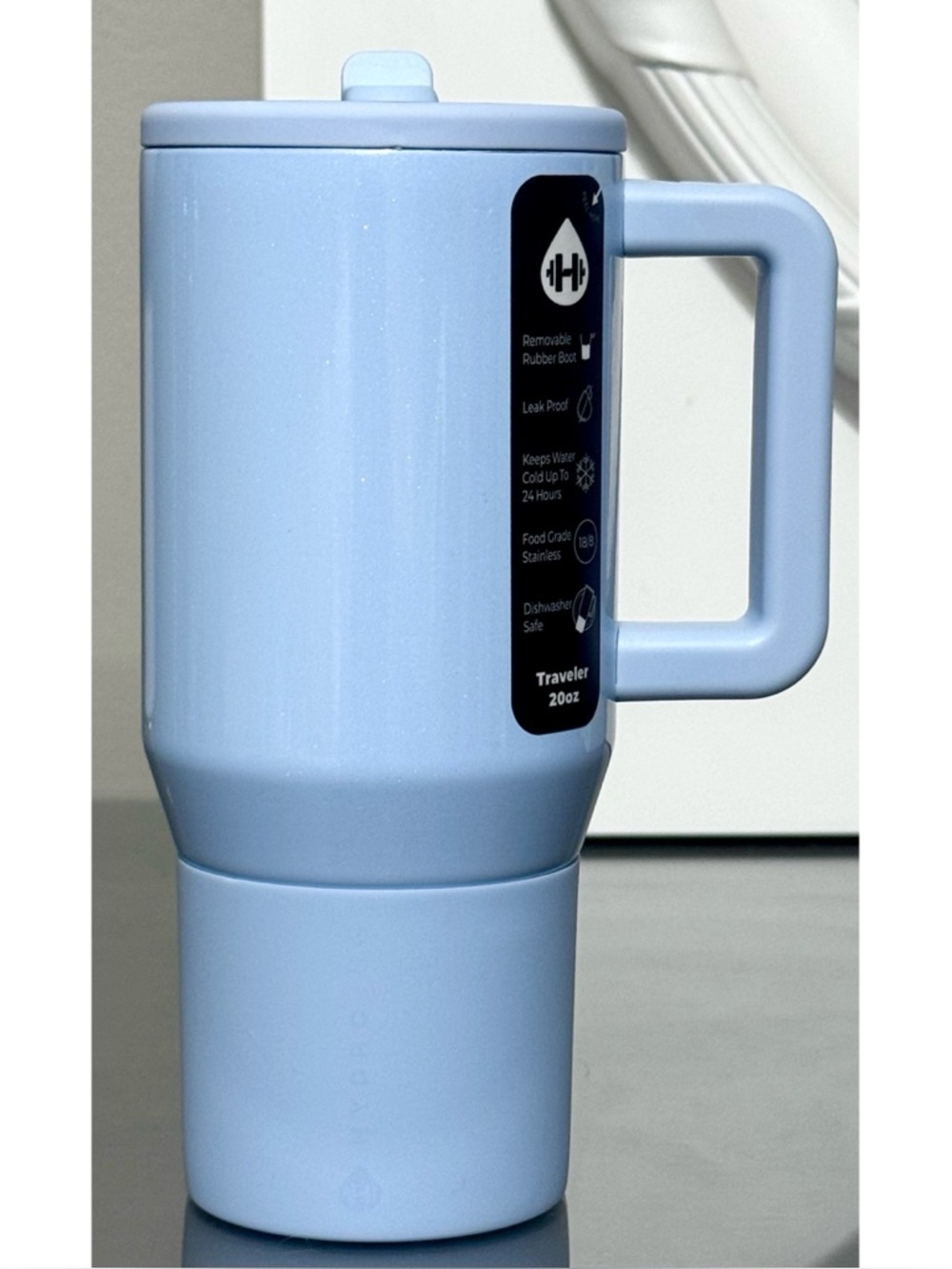 HydroJug 20oz Traveler, ARCTIC BLUE
